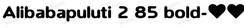 Alibabapuluti 2 85 bold字体转换